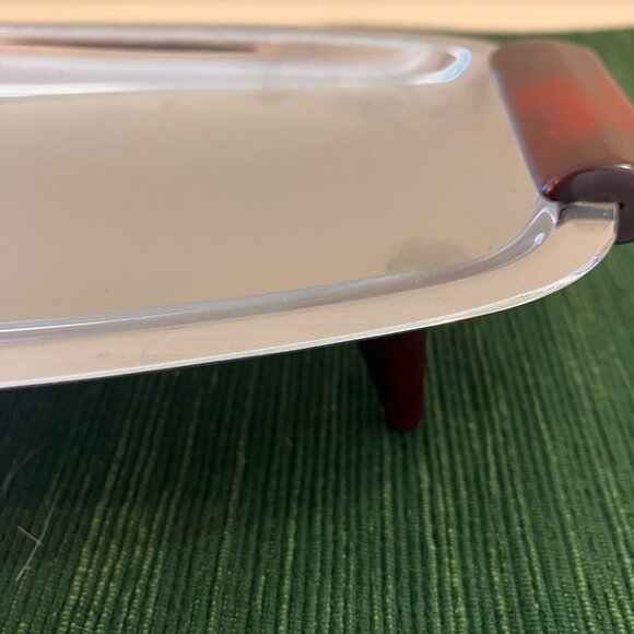 Vintage 1960's Mid Century Modern Food Platters - Danish Triangle Dish, Bakelite - Picture 15 of 16